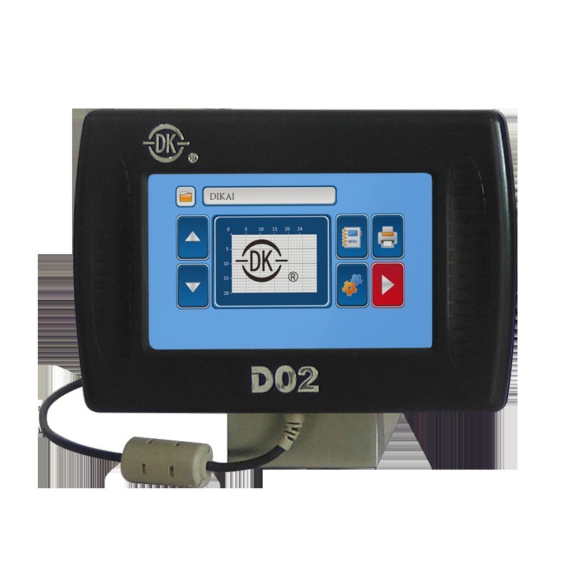 DIKAI D02 Thermal Transfer Overprinter với đầu in 24mm 200 DPI và tốc độ in 120 PPM cho Vertical Packer